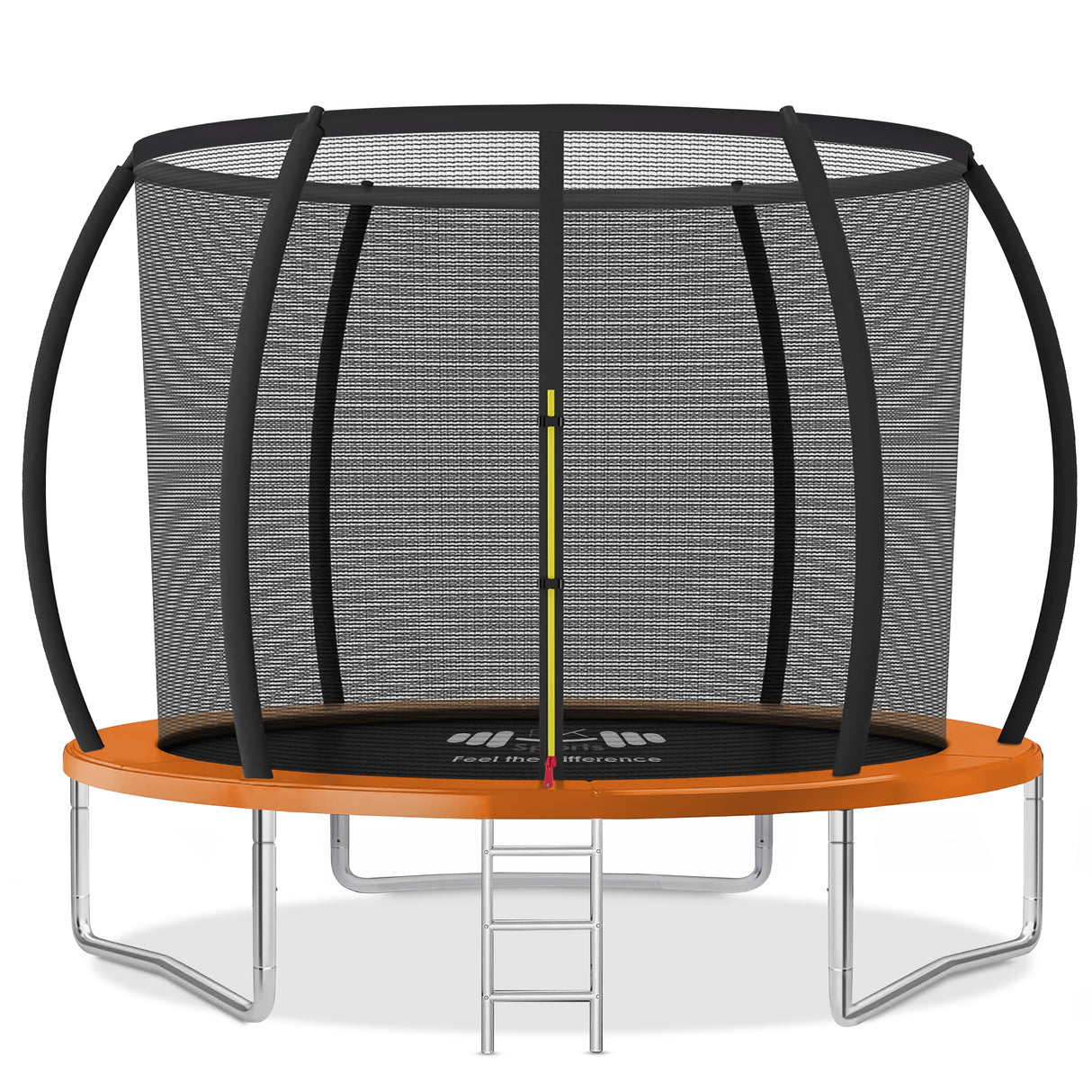 Outdoor Trampoline 6FT/8FT/10FT/12FT - Rebounder Trampoline for Toddlers, Kids & Adults with Safety Enclosure Net, Anti-tear, UV-Proof Pad, Exercise & Fitness