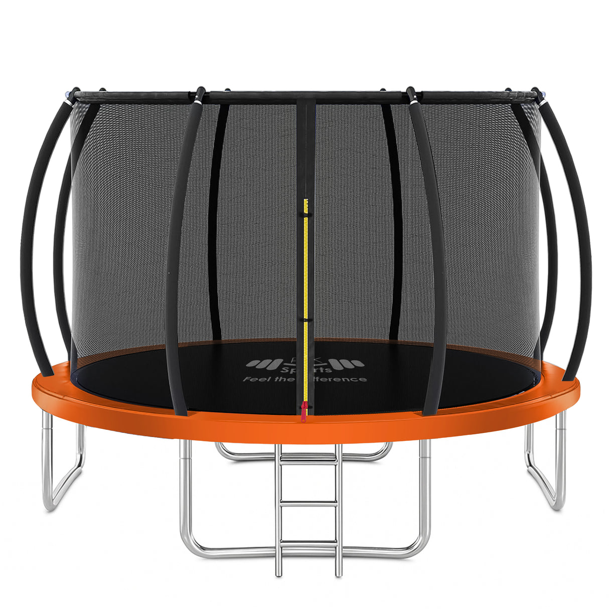 Outdoor Trampoline 6FT/8FT/10FT/12FT - Rebounder Trampoline for Toddlers, Kids & Adults with Safety Enclosure Net, Anti-tear, UV-Proof Pad, Exercise & Fitness