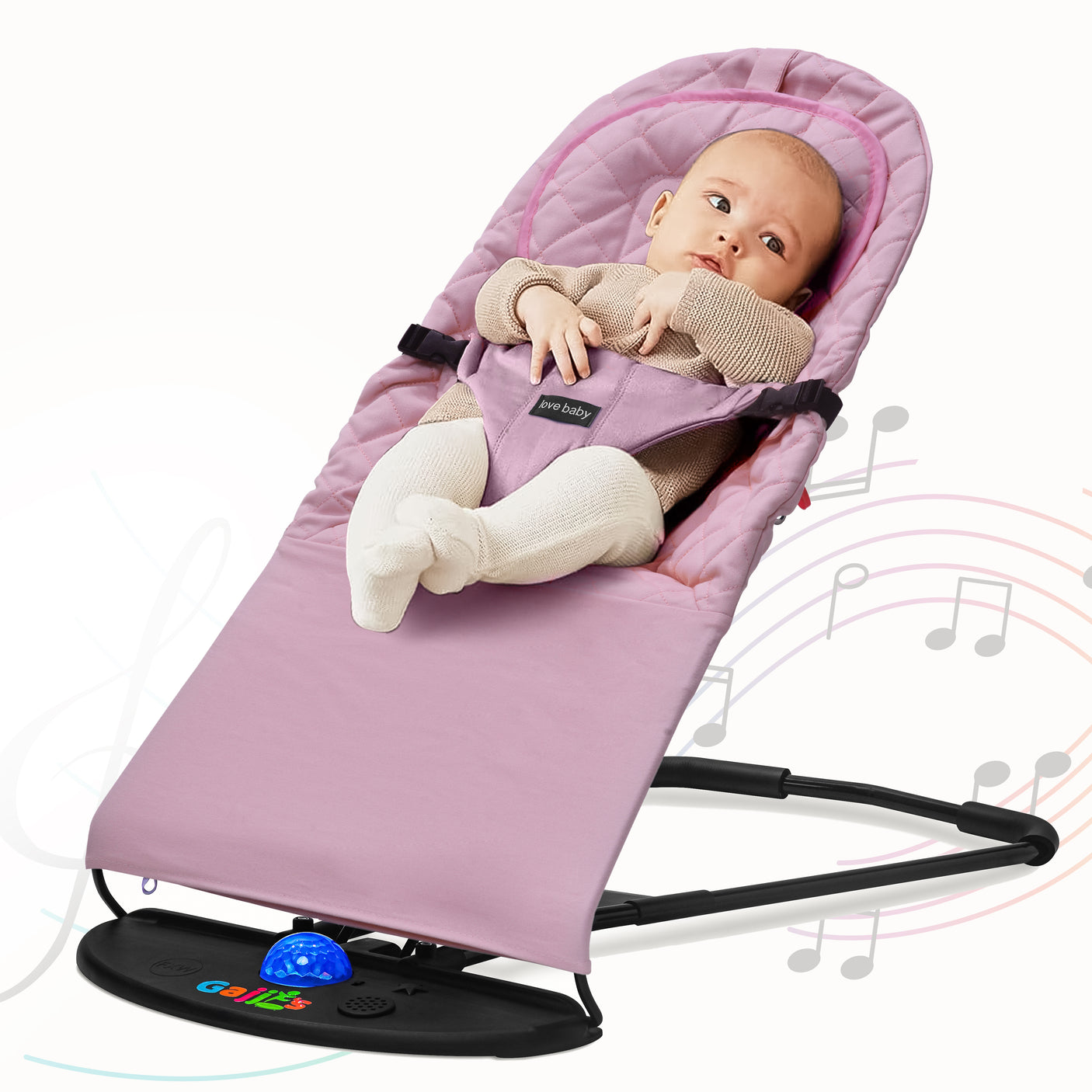 Newborn Baby Bouncer Chair Foldable Infant Rocking Seat UK | FK Sports