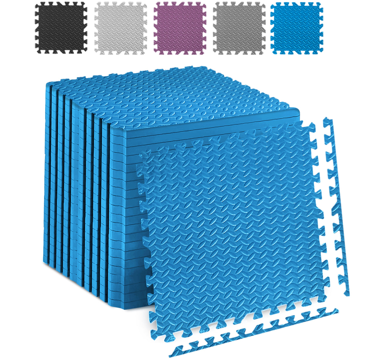 Eva Interlocking Mats Leaf Pattern 12mm 60x60cm