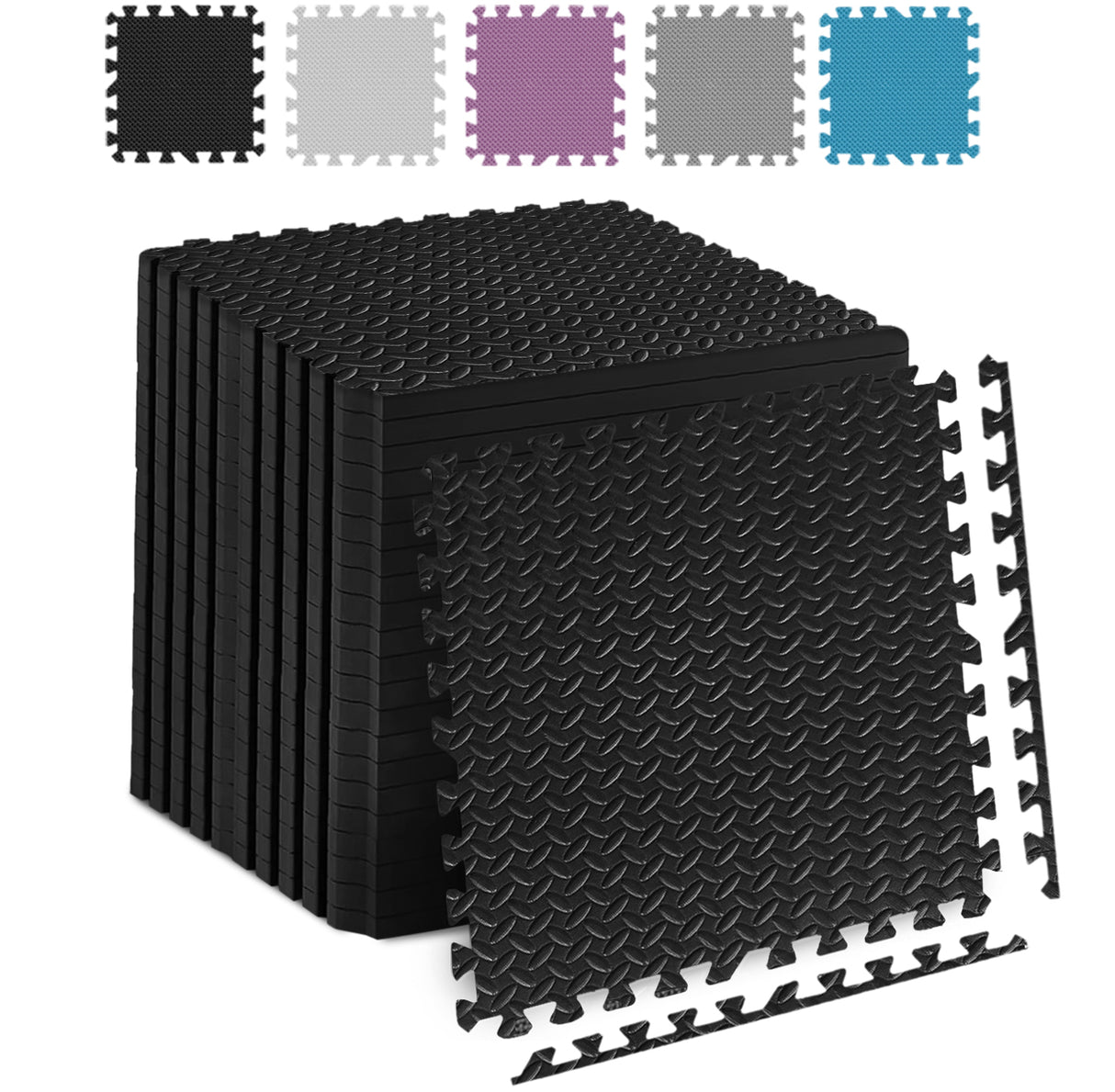 Eva Interlocking Mats Leaf Pattern 12mm 60x60cm