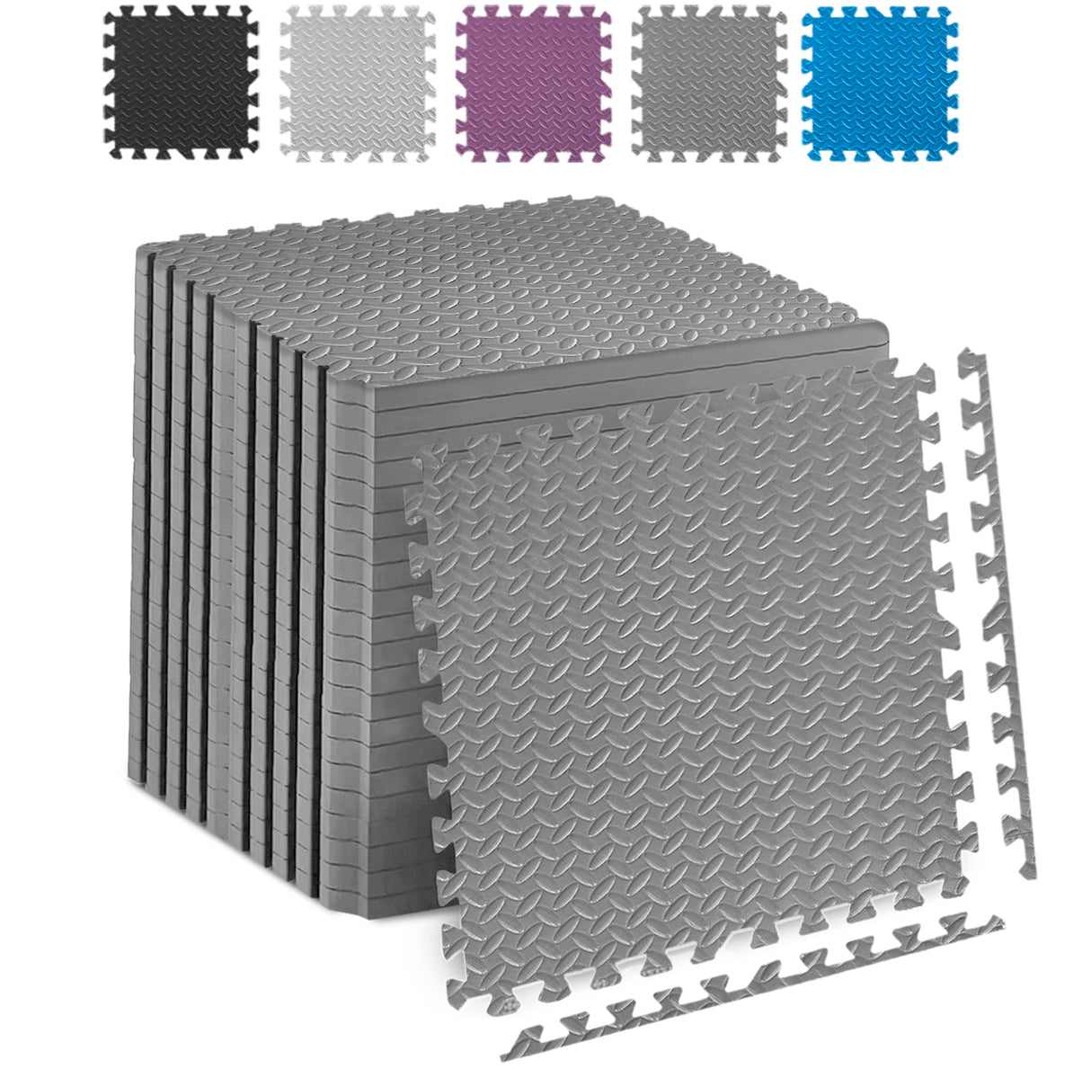 Eva Interlocking Mats Leaf Pattern 12mm 60x60cm