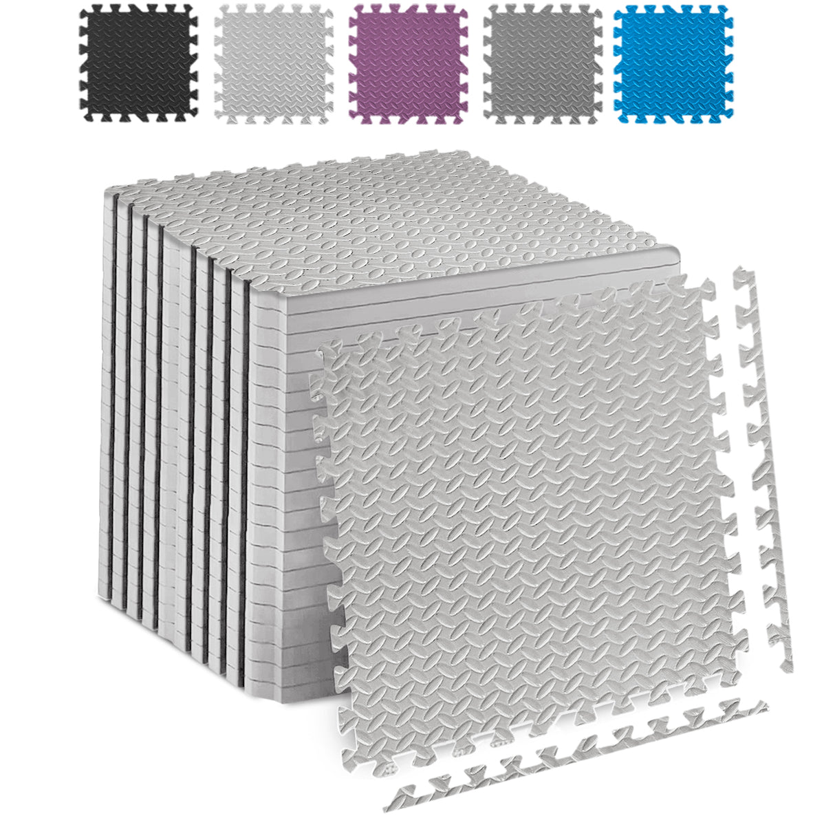 Eva Interlocking Mats Leaf Pattern 12mm 60x60cm