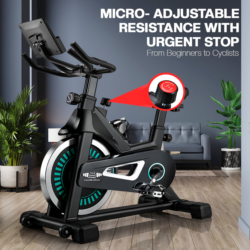 Exercise Bike Cardio Cycle Indoor Training LCD Screen 10KG Flywheel Fitness Gym