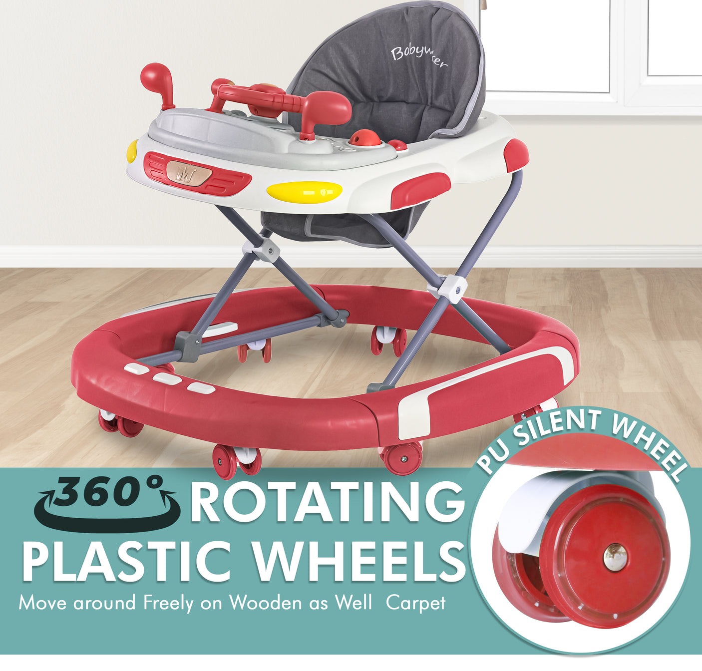 Baby Walker & Rocker First Steps Activity Ride-On UK | FK Sports
