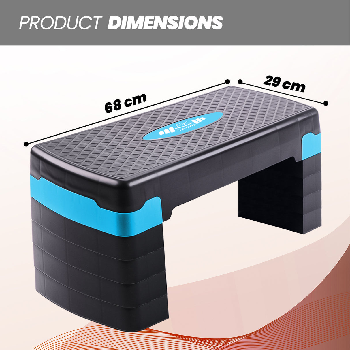 Aerobic Stepper Adjustable Height 2-3-5 Levels Exercise Stepper for Home Yoga