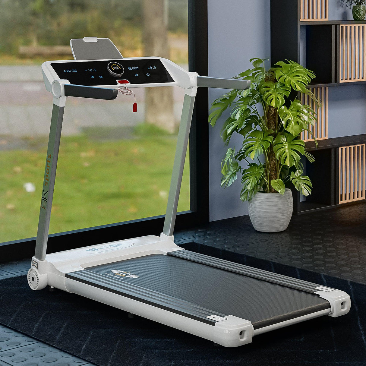 Folding Electric Treadmill Running Machine – Motorised Walking Pad for Home Gym Fitness