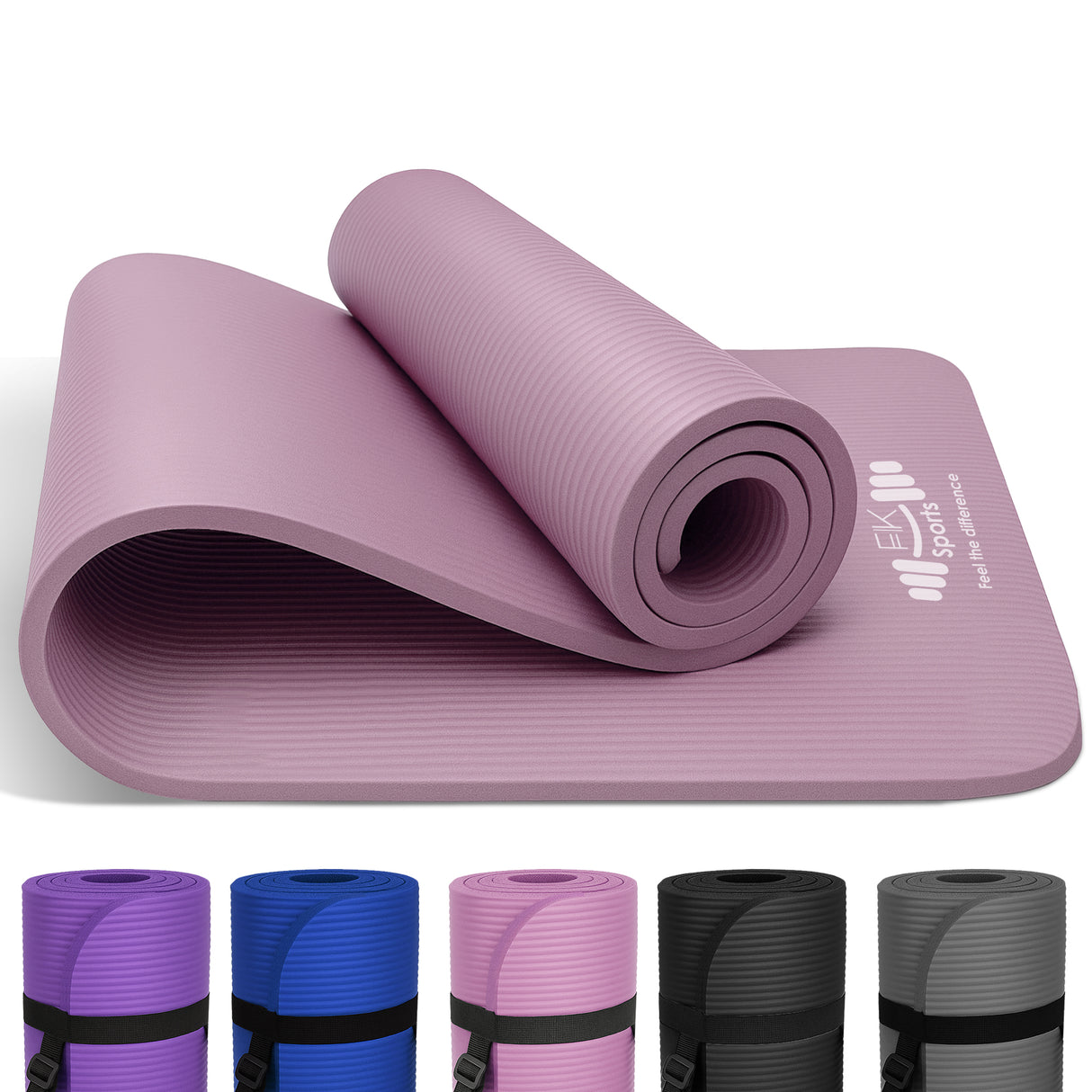 Yoga Mat 20mm Extra Thick NBR Foam, 183 x 61 cm, Non-Slip, With Carry Bag & Strap