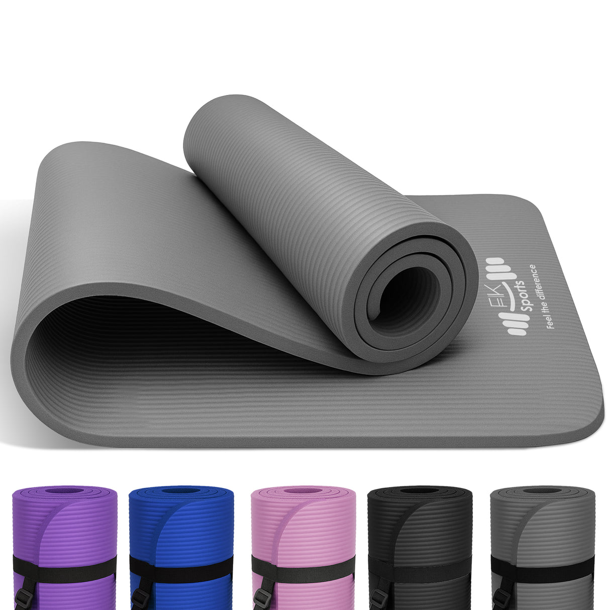 Yoga Mat 20mm Extra Thick NBR Foam, 183 x 61 cm, Non-Slip, With Carry Bag & Strap