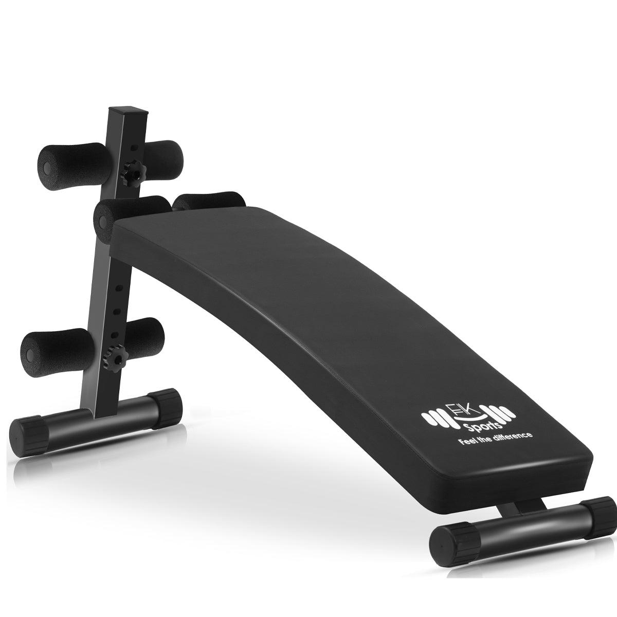 Adjustable Sit Up Bench – Core & Abs Workout Bench with Thigh Support for Home Gym