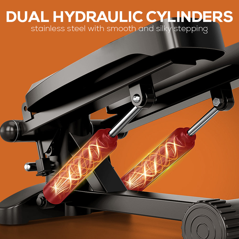 Twist Stepper Machine – Compact Mini Stepper for Home Cardio with LCD Display & Bands