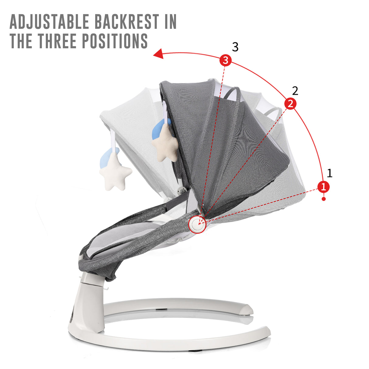 Electric Baby Swing with Bluetooth, Music, Remote – Infant Cradle & Bouncer Chair