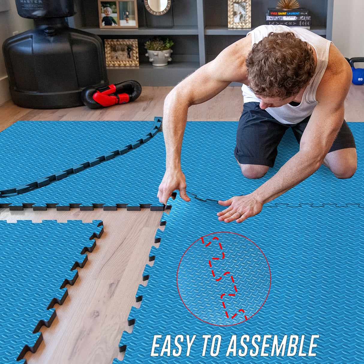 Eva Interlocking Mats Leaf Pattern 12mm 60x60cm