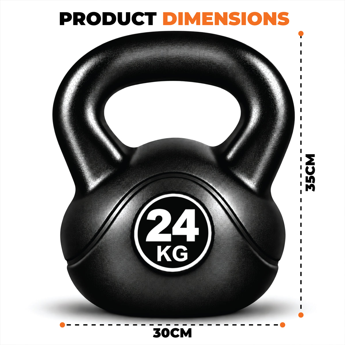 Vinyl Coated Kettlebells – Heavy Weight Kettlebell Set for Home Gym Workouts (2kg to 24kg) – Strength Training for Men & Women