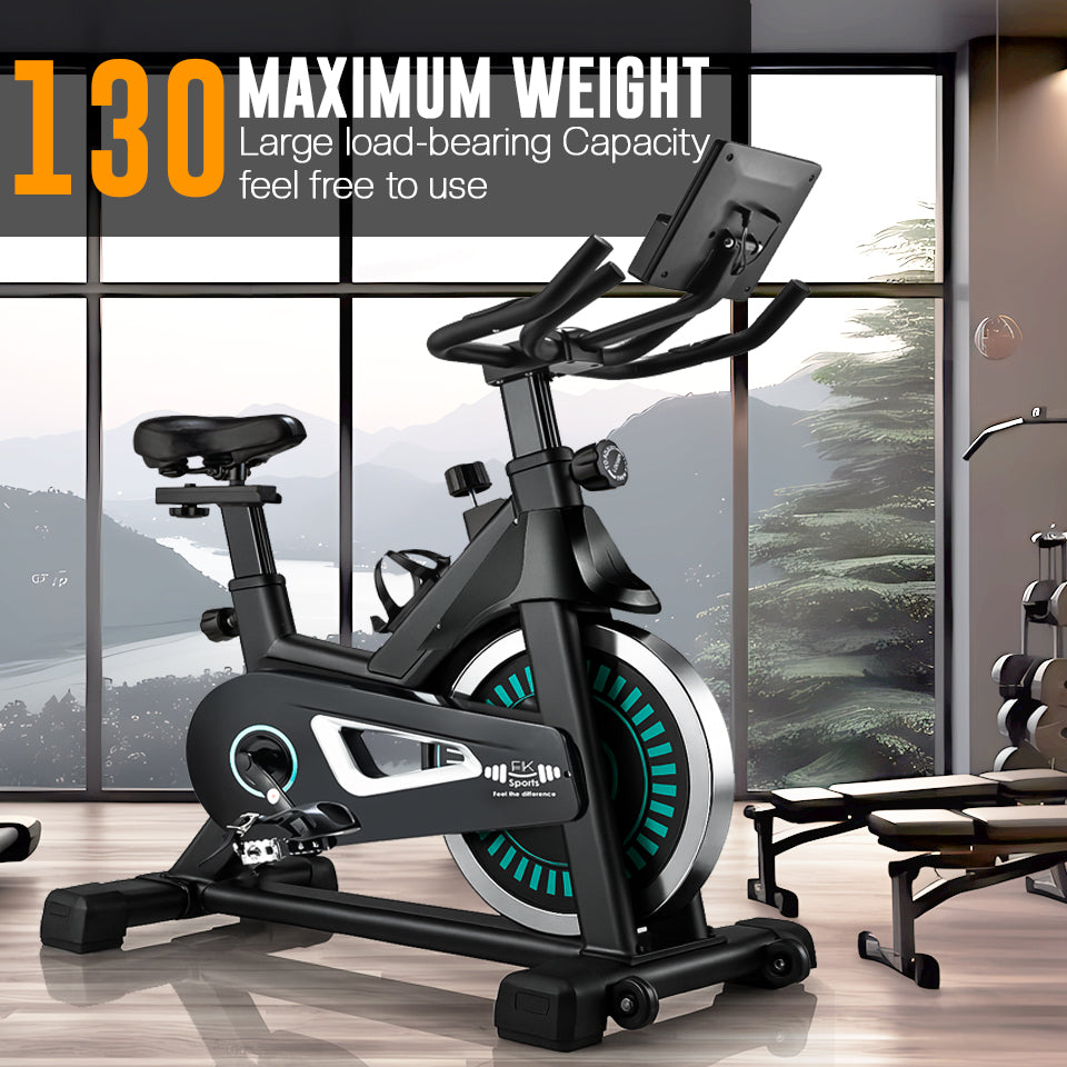 Exercise Bike Cardio Cycle Indoor Training LCD Screen 10KG Flywheel Fitness Gym