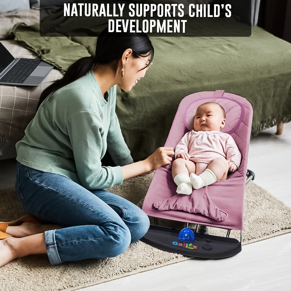 Newborn Baby Bouncer Chair – Soft, Durable & Foldable Infant Rocker Seat