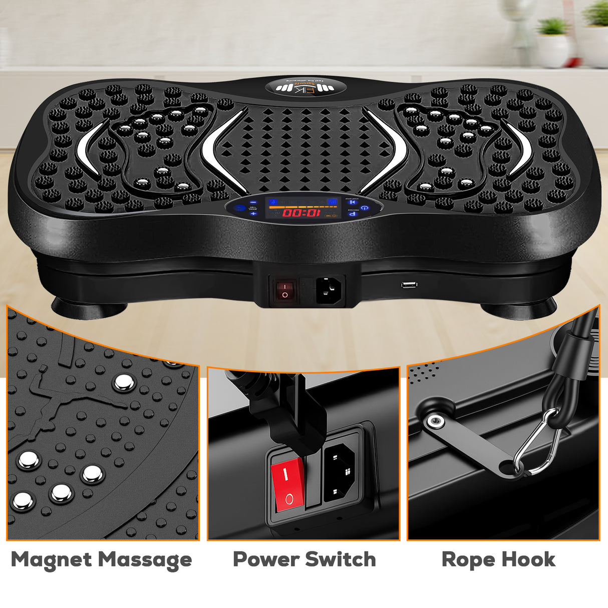 FK Sports Vibration Plate Machine | Full-Body Fitness Platform for Home Workout