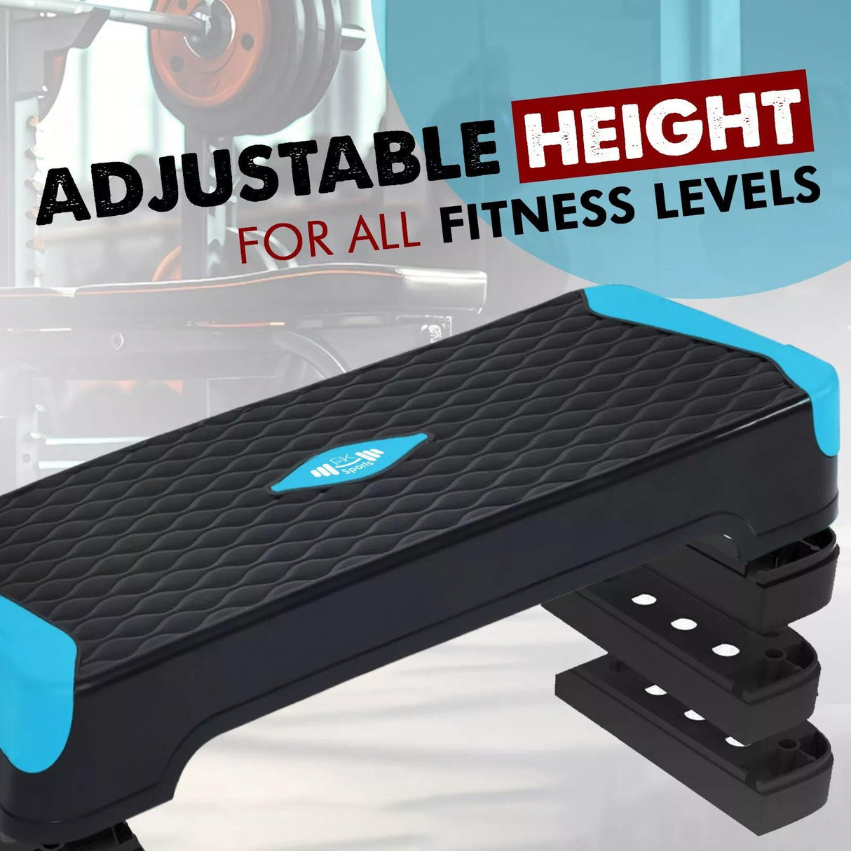 Aerobic Stepper Adjustable Height 2 Levels Exercise Stepper for Home Yoga