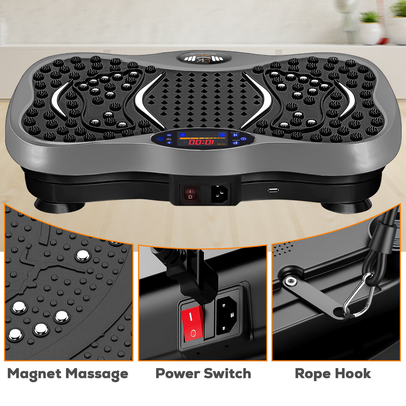 FK Sports Vibration Plate Machine | Full-Body Fitness Platform for Home Workout