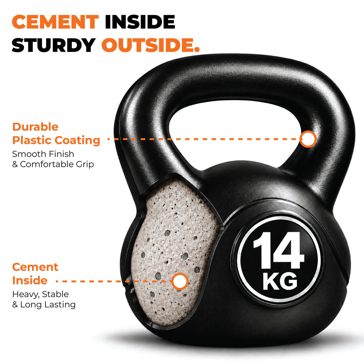 Vinyl Coated Kettlebells – Heavy Weight Kettlebell Set for Home Gym Workouts (2kg to 24kg) – Strength Training for Men & Women