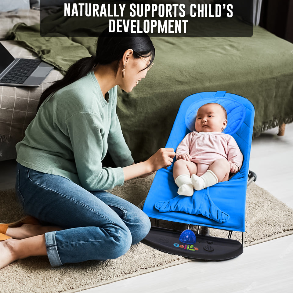 Newborn Baby Bouncer Chair Foldable Infant Rocking Seat UK | FK Sports