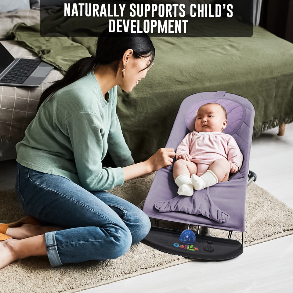 Newborn Baby Bouncer Chair – Soft, Durable & Foldable Infant Rocker Seat