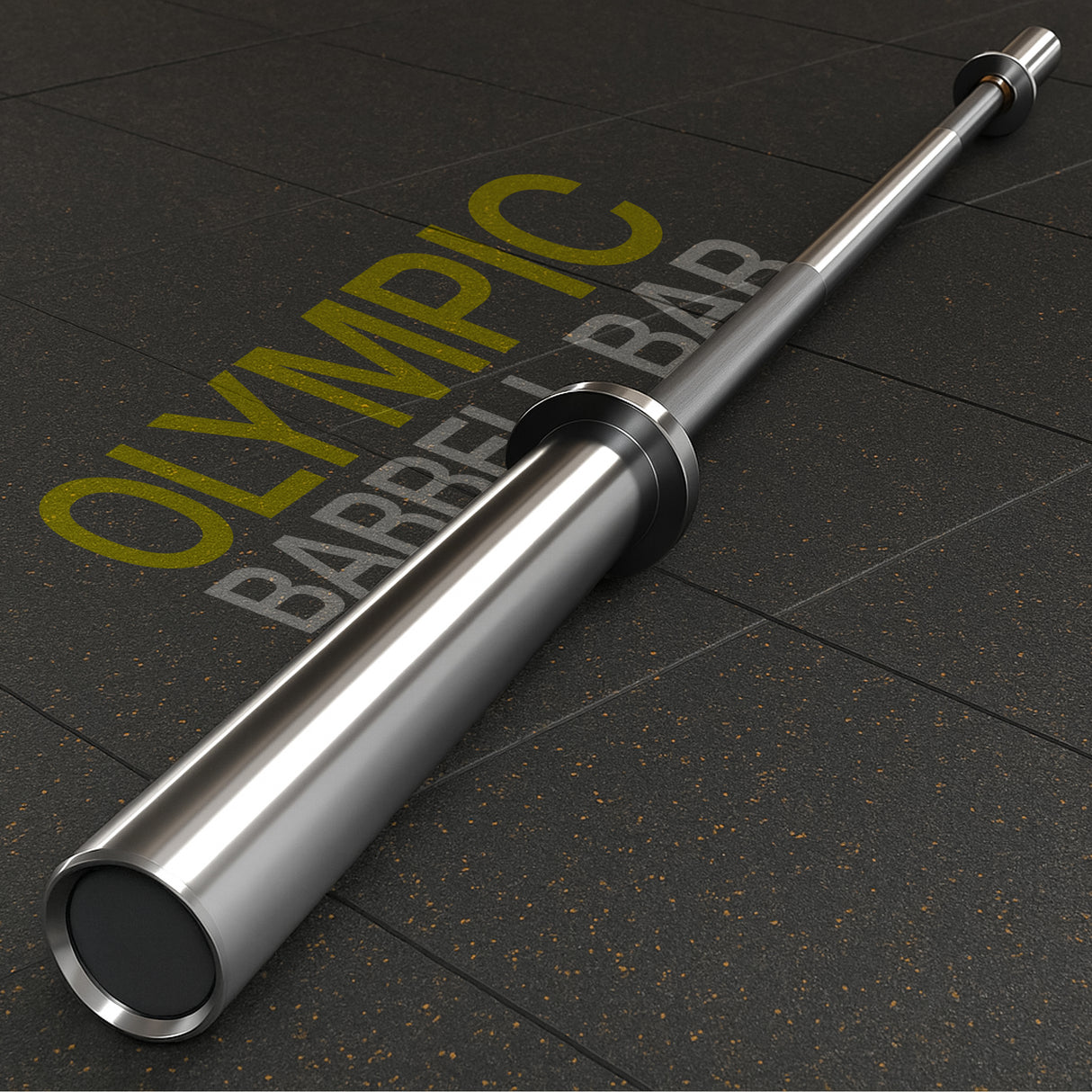 Olympic Barbell Bar – 2" Chrome Finish | 4ft, 5ft, 6ft, 7ft with Collars | Anti-Slip Grip for Weightlifting & Strength Training