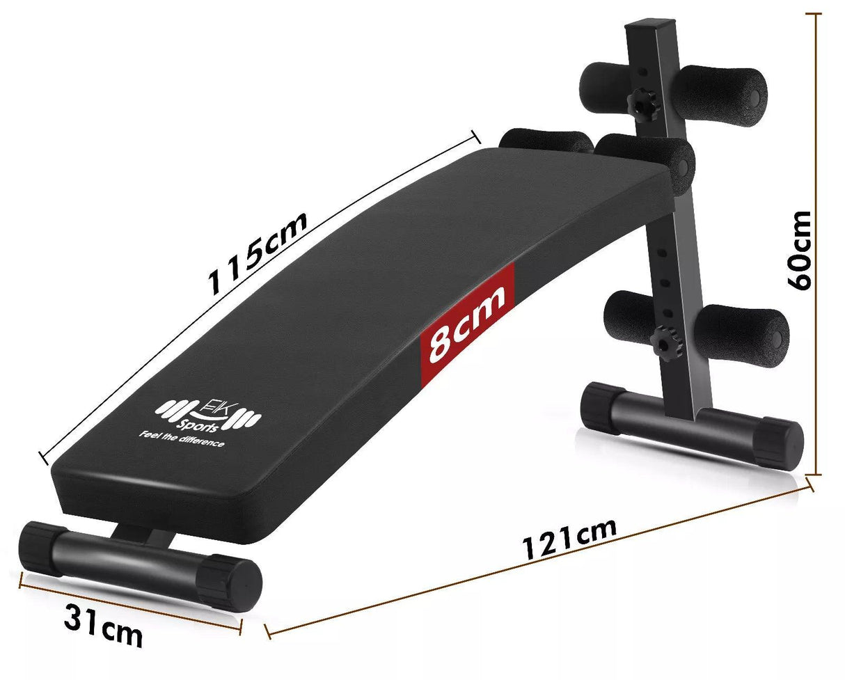 Adjustable Foldable Sit-Up & Weights Bench – 6 Level Incline Ab & Bench Press Bench