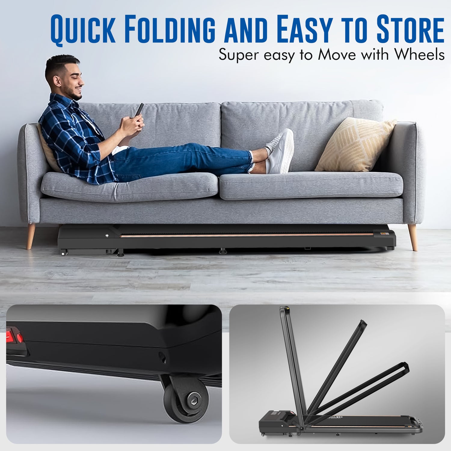 Walking Pad Treadmill for Home & Office