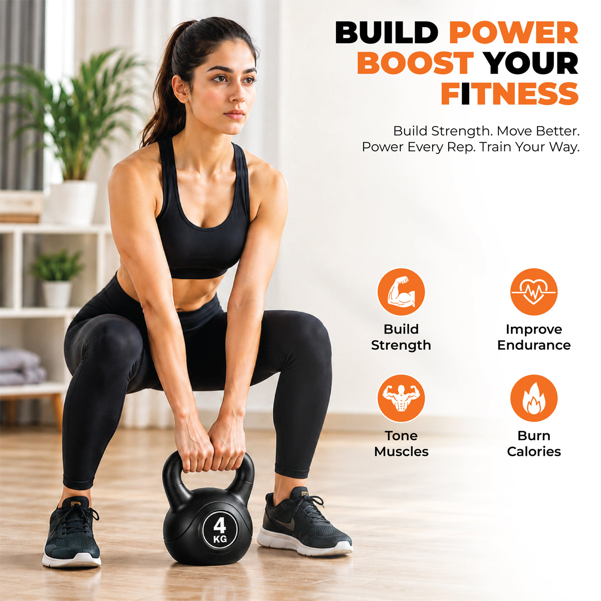 Vinyl Coated Kettlebells – Heavy Weight Kettlebell Set for Home Gym Workouts (2kg to 24kg) – Strength Training for Men & Women
