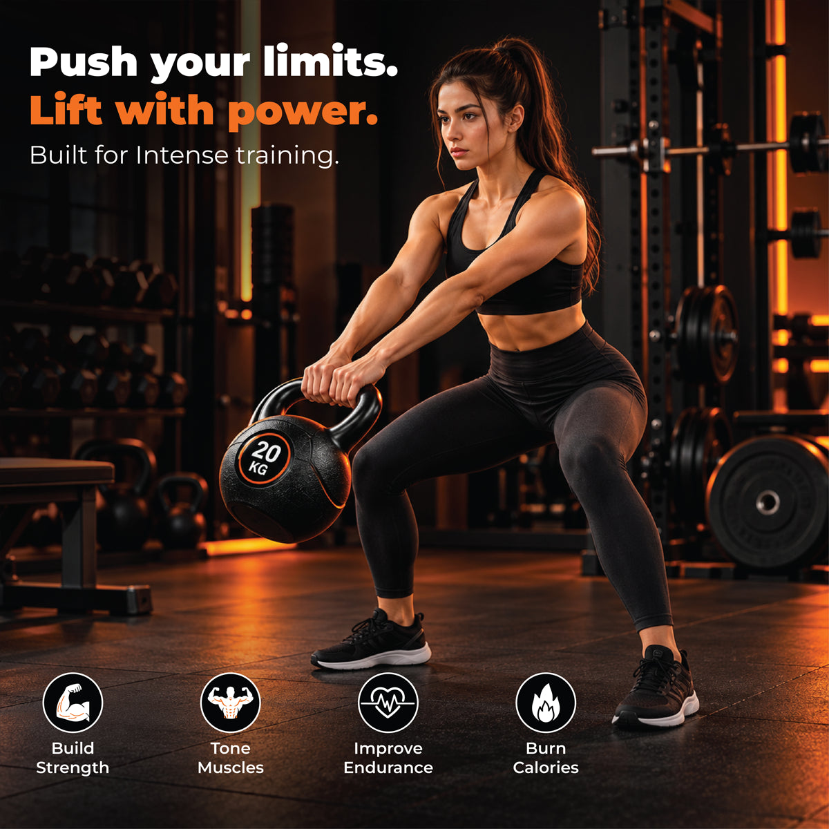 Vinyl Coated Kettlebells – Heavy Weight Kettlebell Set for Home Gym Workouts (2kg to 24kg) – Strength Training for Men & Women