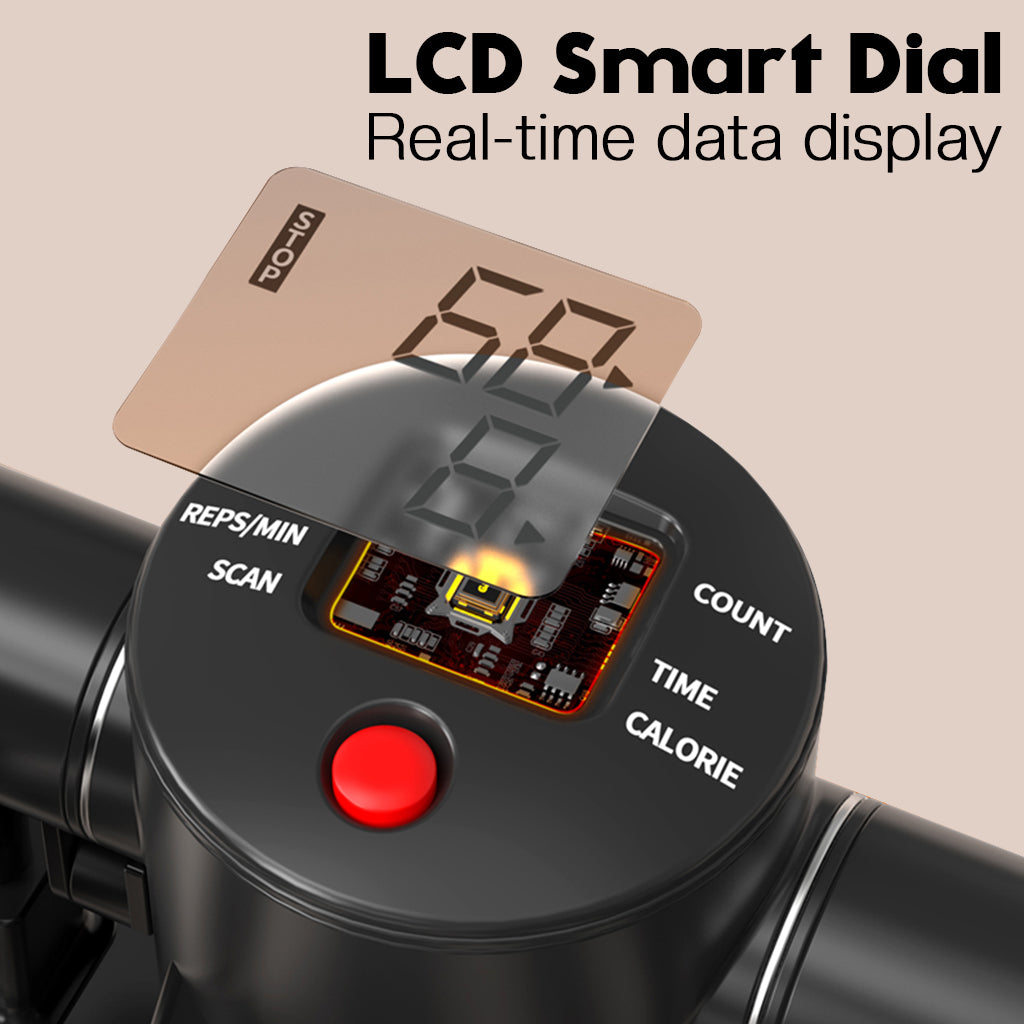 Twist Stepper Machine – Compact Mini Stepper for Home Cardio with LCD Display & Bands