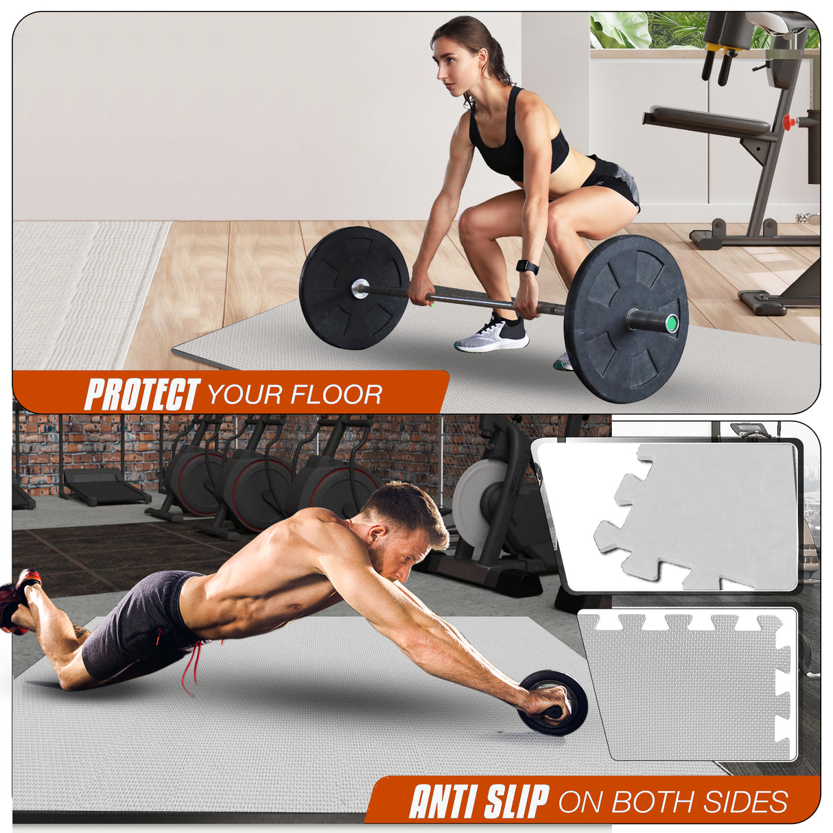 Eva Interlocking Mats Cross Pattern 12mm 60x60cm