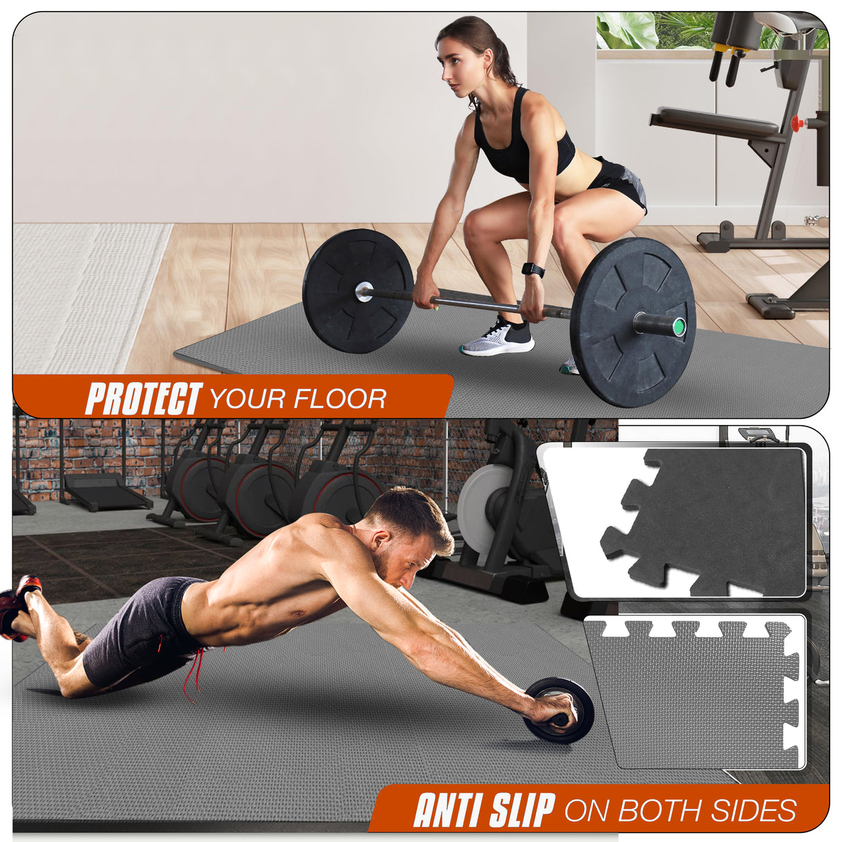 Eva Interlocking Mats Cross Pattern 12mm 60x60cm