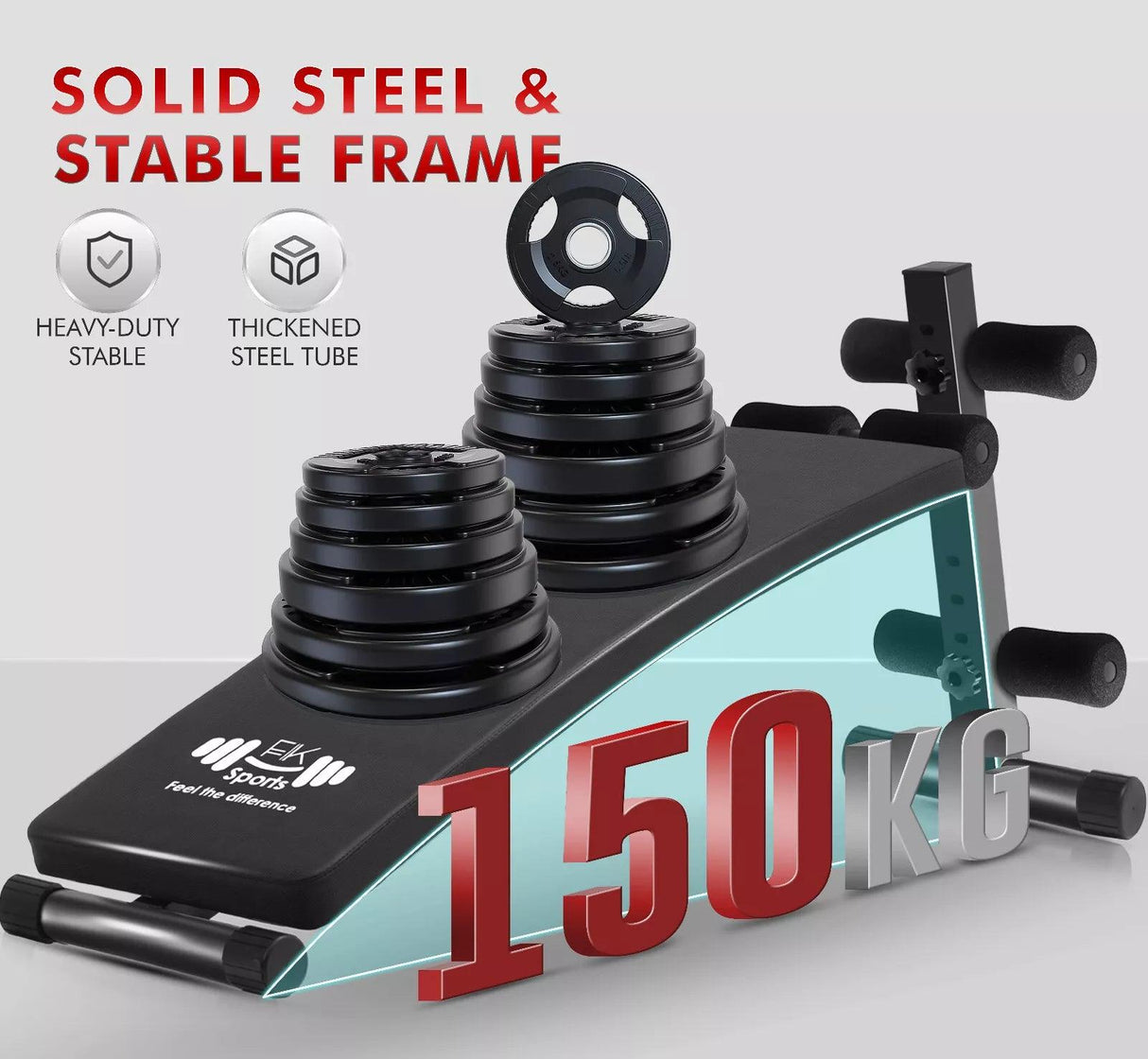 Adjustable Foldable Sit-Up & Weights Bench – 6 Level Incline Ab & Bench Press Bench