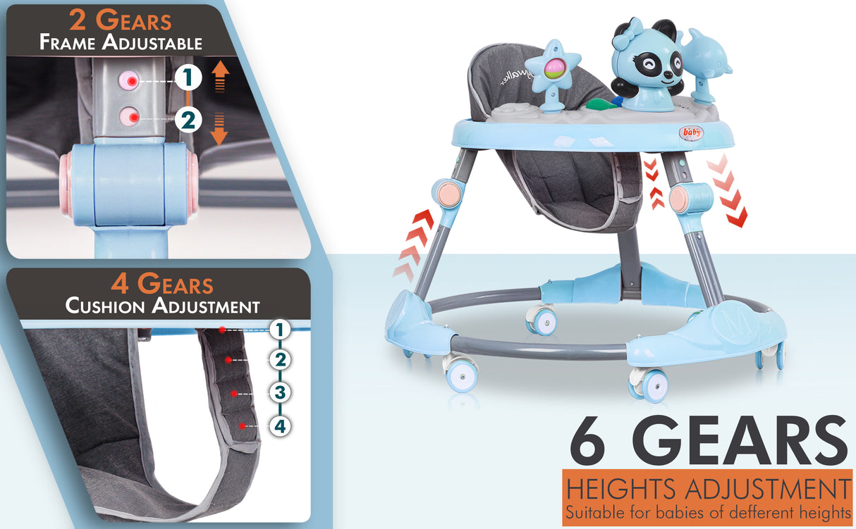 Baby Walker Bouncer First Steps Push Along Activity Music Ride On Car Melody UK