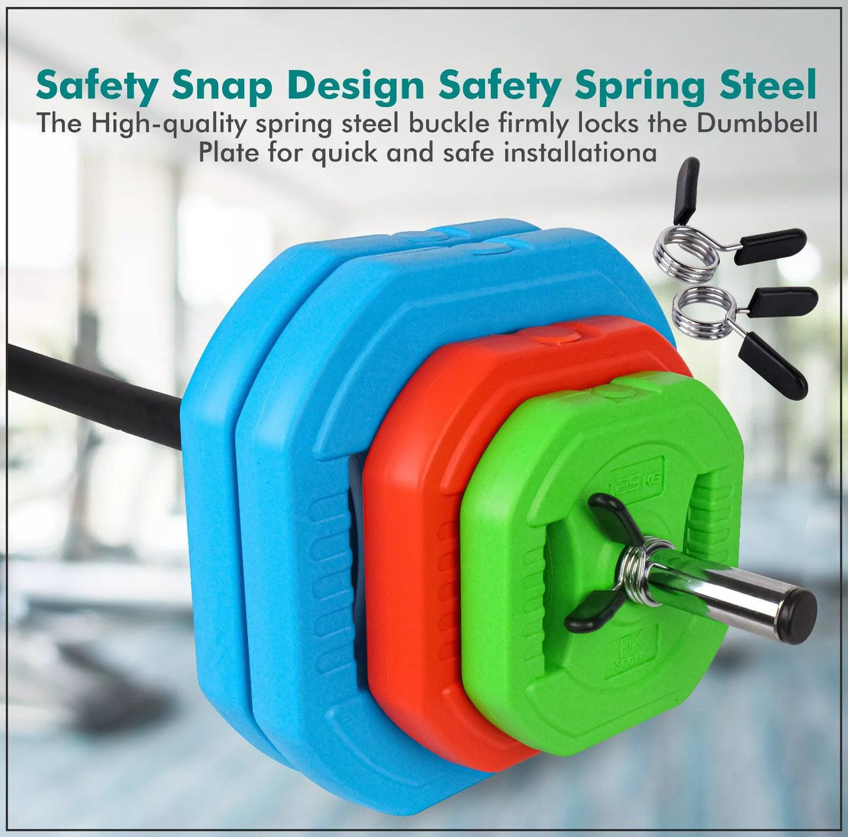 20KG–30KG Barbell Weight Set – Strength Training Pump Set Kit for Home Gym Workout