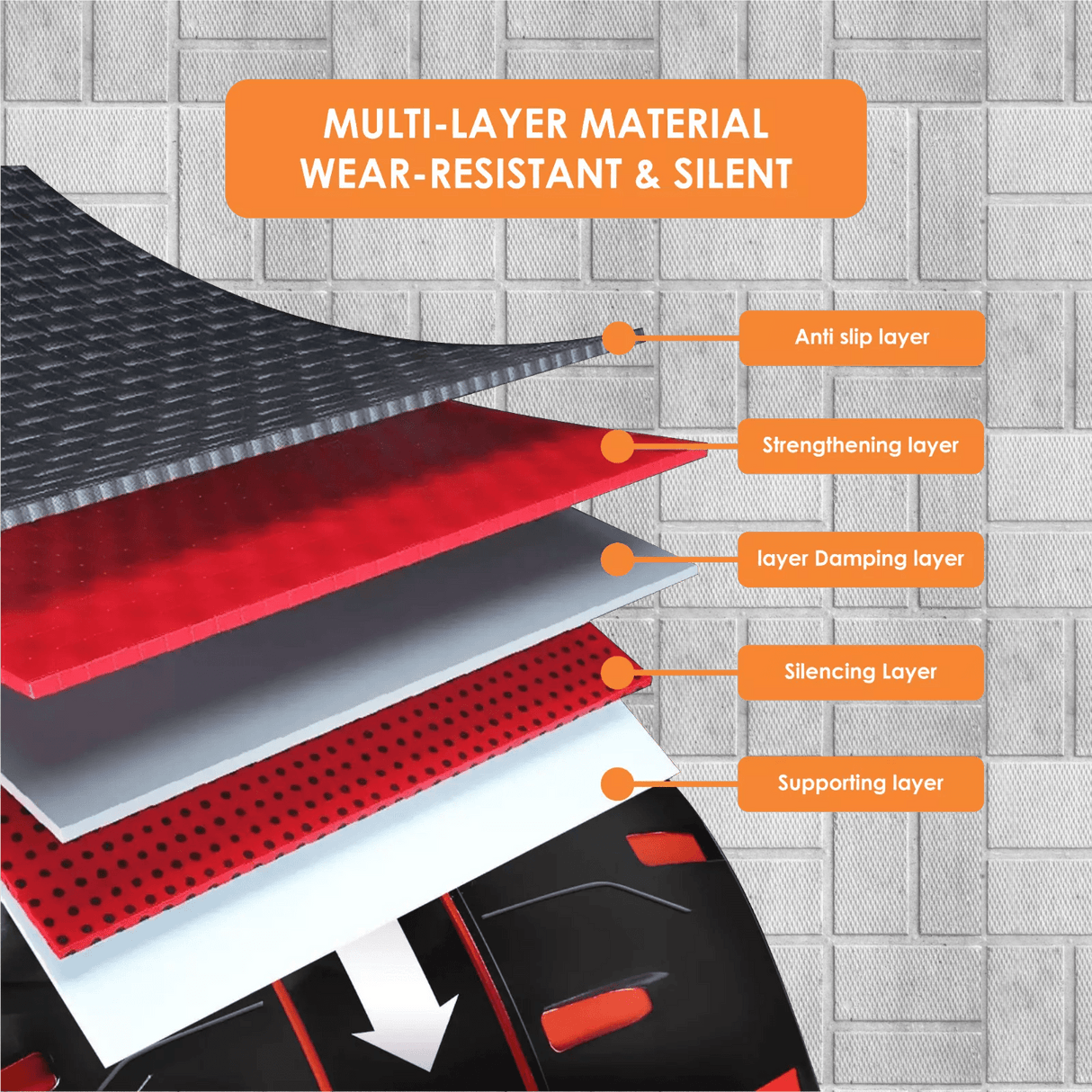 Ab Roller with Large Knee Mat – Ab Wheel Exercise Equipment for Core & Abdominal Workouts at Home or Gym