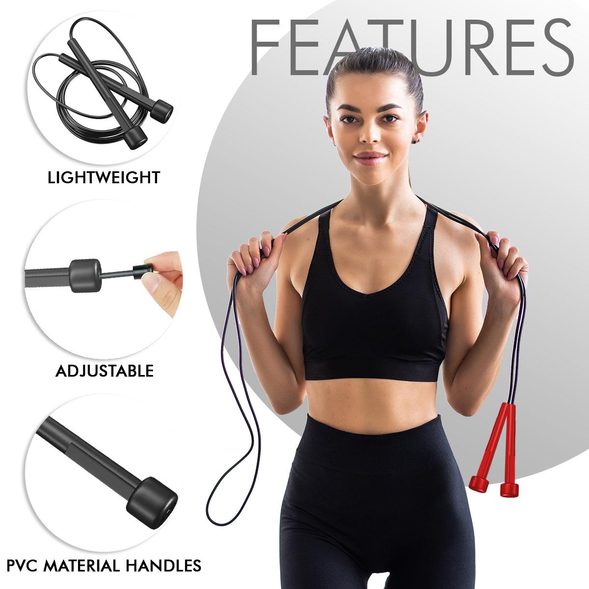 Adjustable Skipping Rope Gym Fitness Boxing Speed Exercise Jump Workout Skip Fit