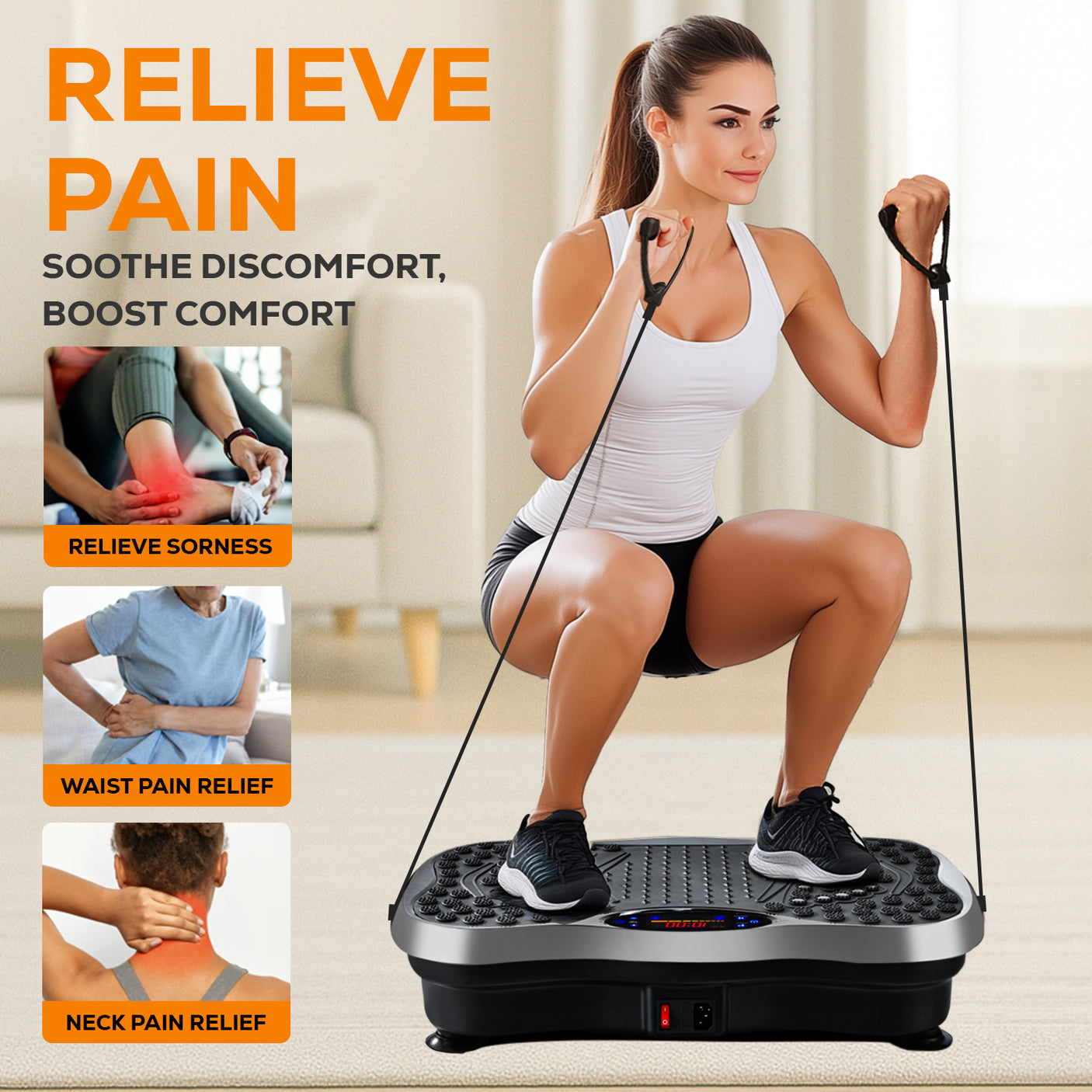 FK Sports Vibration Plate Machine | Full-Body Fitness Platform for Home Workout