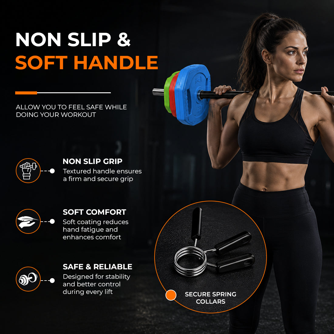 20KG–30KG Barbell Weight Set – Strength Training Pump Set Kit for Home Gym Workout