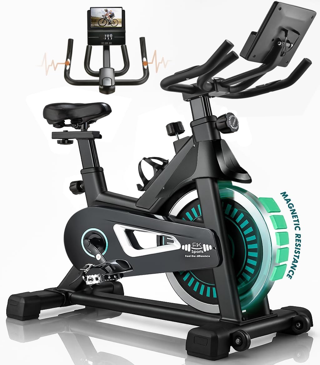 Exercise Bike Cardio Cycle Indoor Training LCD Screen 10KG Flywheel Fitness Gym
