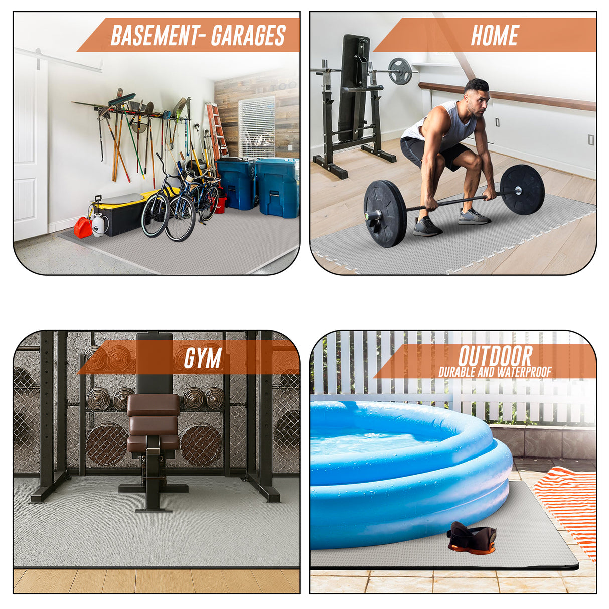 Eva Interlocking Mats Cross Pattern 12mm 60x60cm