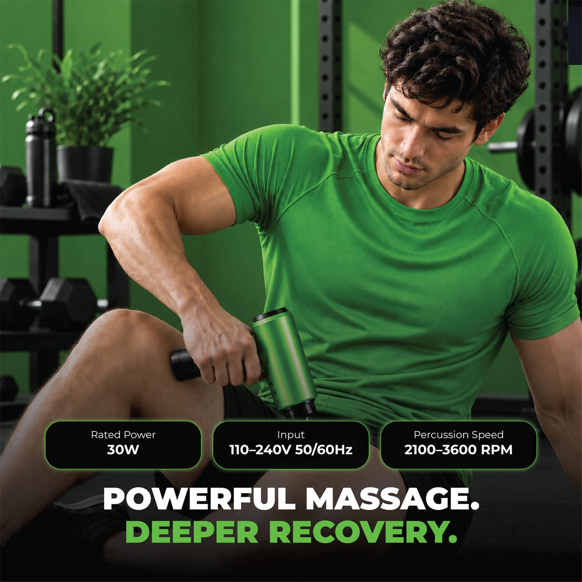 Massage Gun – 6 Speed Percussion Deep Tissue Muscle Massager | FK Sports