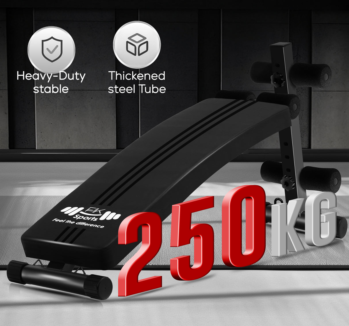 Adjustable Foldable Sit-Up & Weights Bench – 6 Level Incline Ab & Bench Press Bench