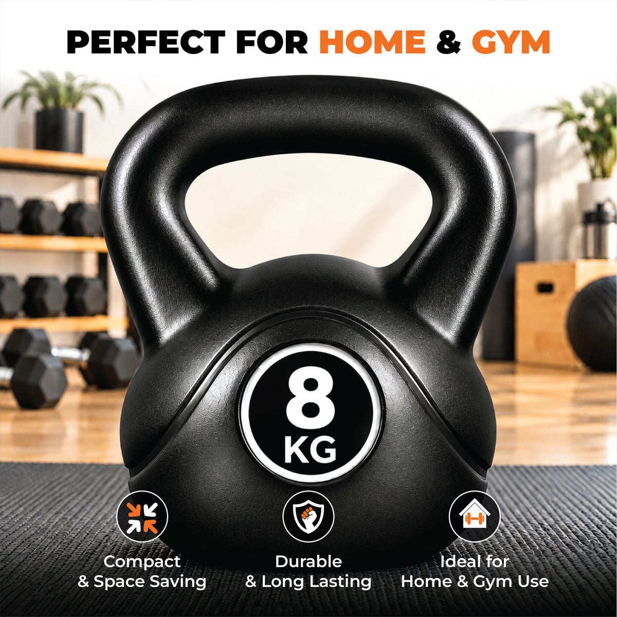 Vinyl Coated Kettlebells – Heavy Weight Kettlebell Set for Home Gym Workouts (2kg to 24kg) – Strength Training for Men & Women