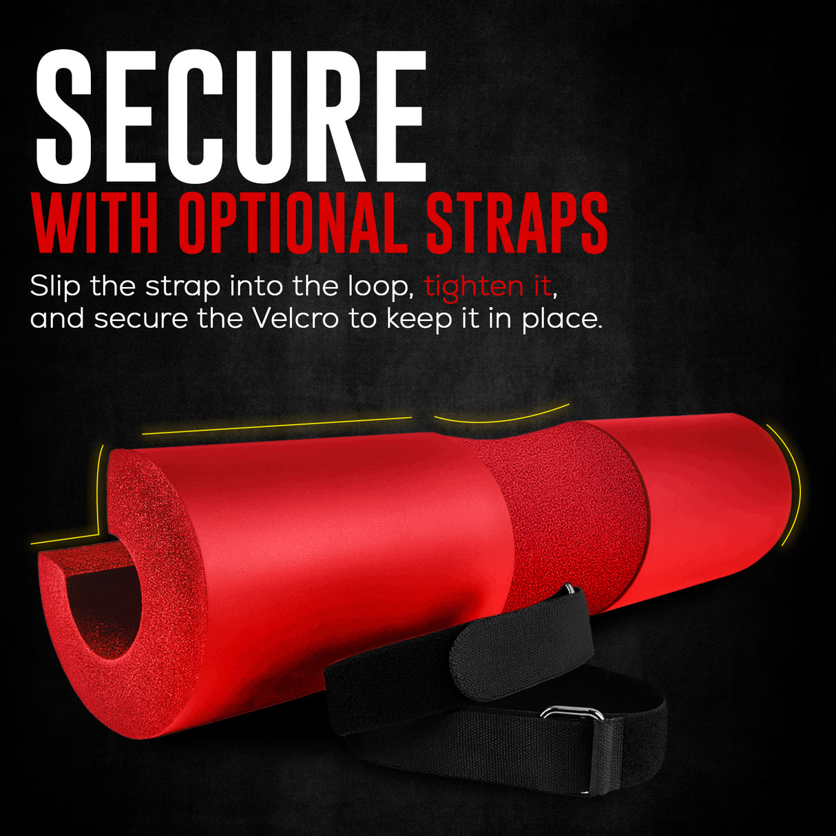 FK Sports Barbell Squat Pad – Extra-Thick Foam Cushion for Neck & Shoulder Support