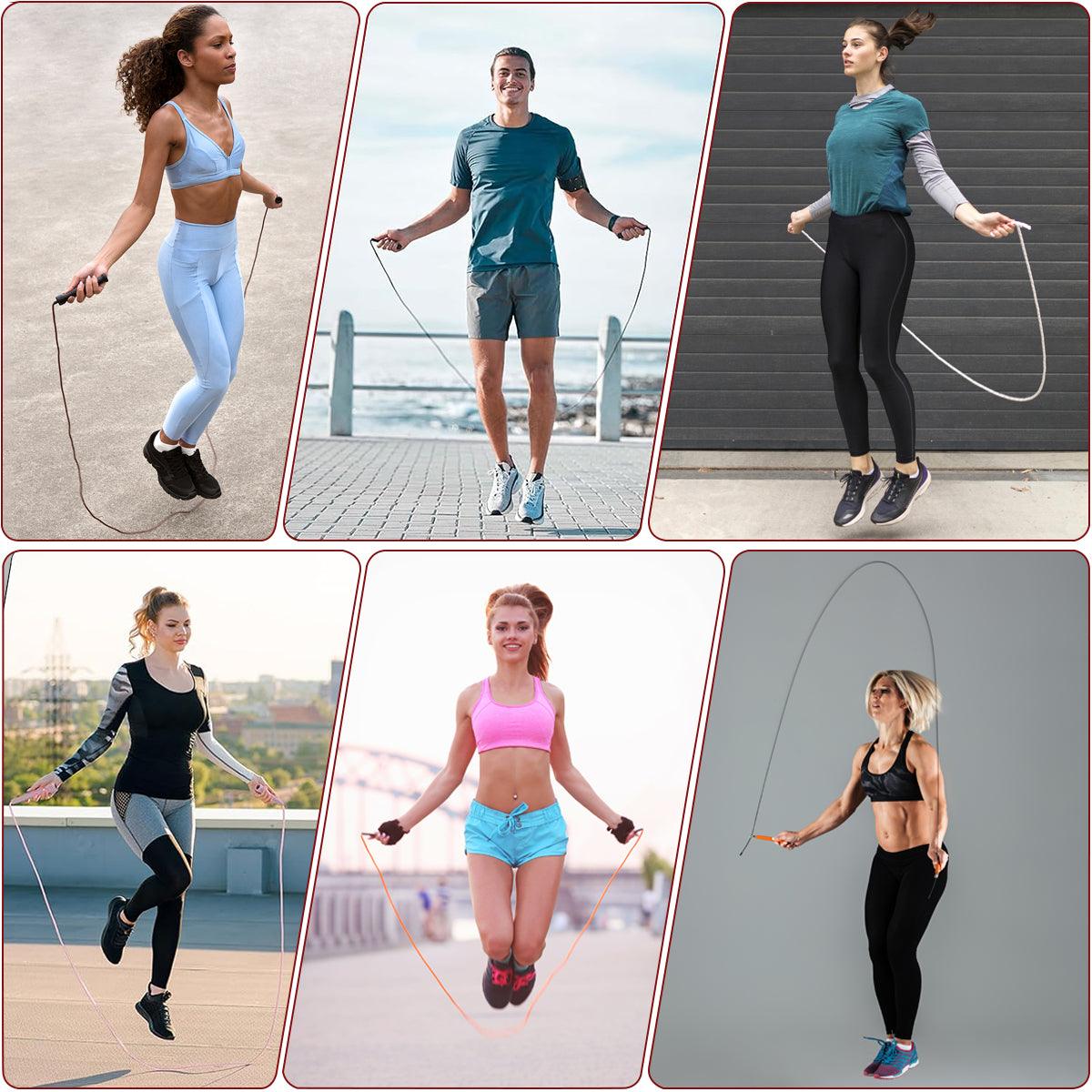 Adjustable Skipping Rope Gym Fitness Boxing Speed Exercise Jump Workout Skip Fit