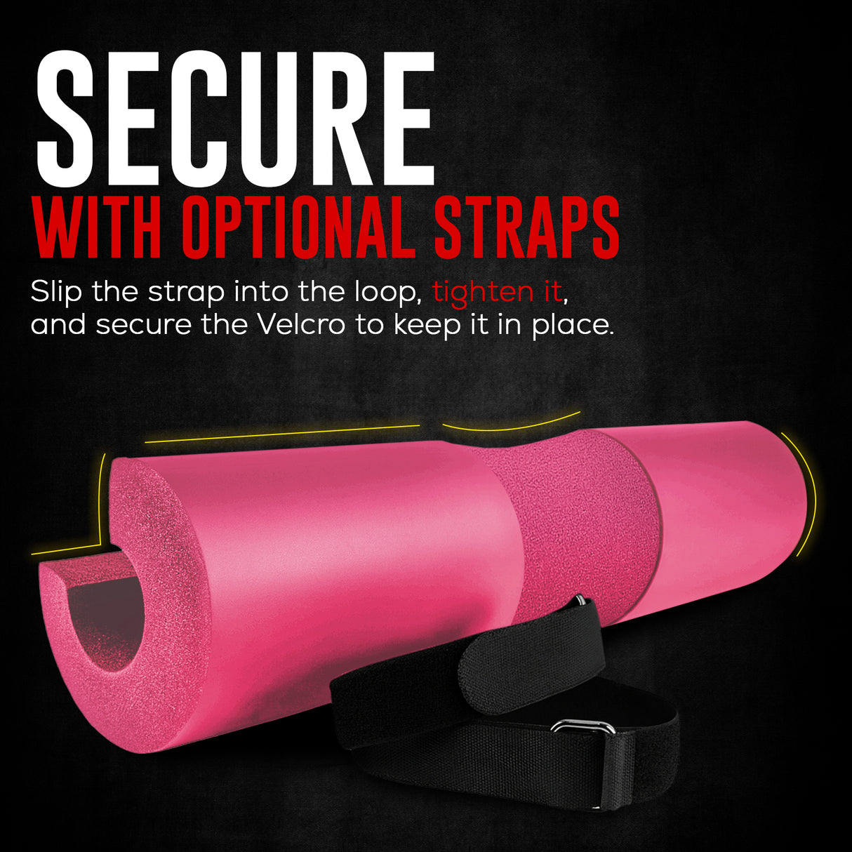 FK Sports Barbell Squat Pad – Extra-Thick Foam Cushion for Neck & Shoulder Support