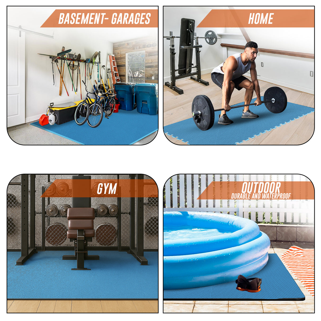 Eva Interlocking Mats Cross Pattern 12mm 60x60cm